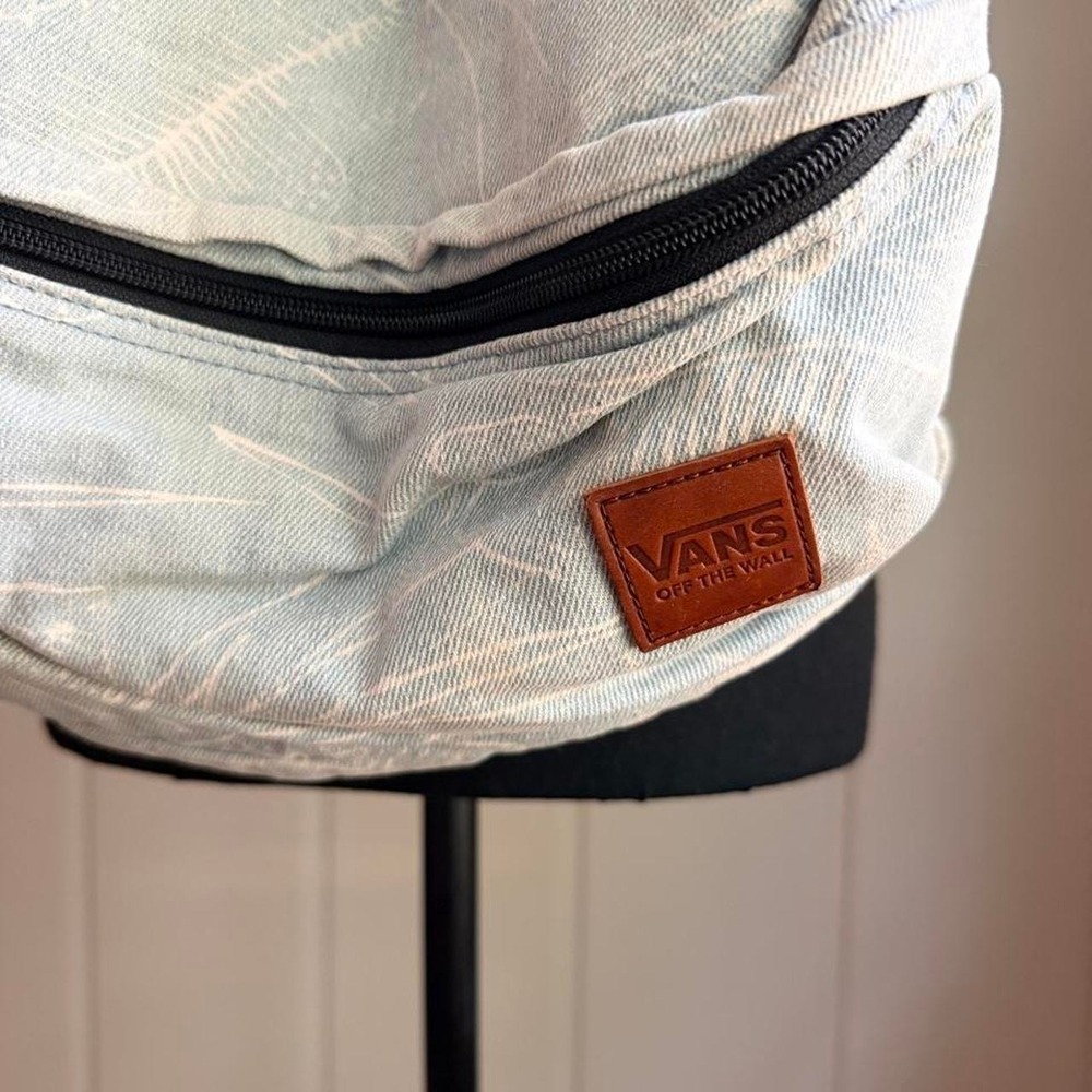 Vans Light Wash Palm Print Backpack